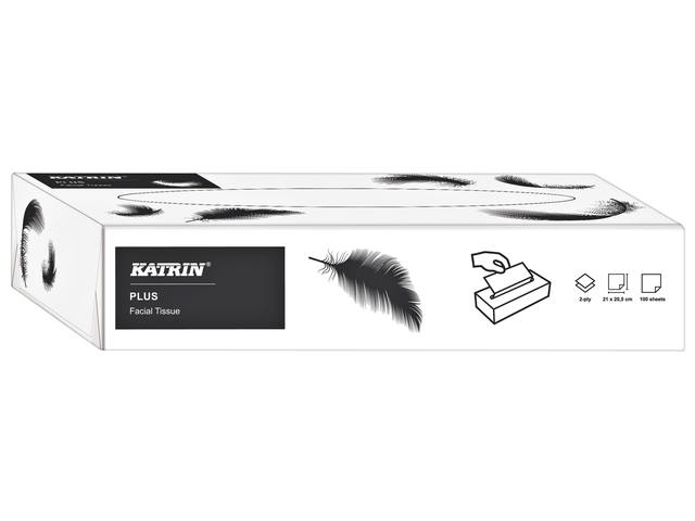 TISSUE KATRIN 11797 PLUS FACIAL 2LAAGS 100ST WIT 2
