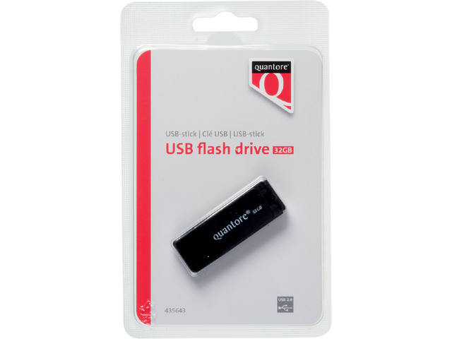 USB-STICK QUANTORE 32GB 2.0 ZWART 2