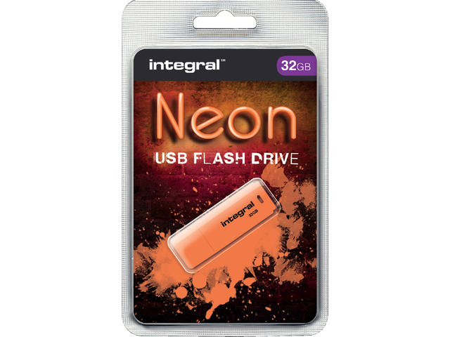 USB-STICK INTEGRAL FD 32GB NEON ORANJE 1
